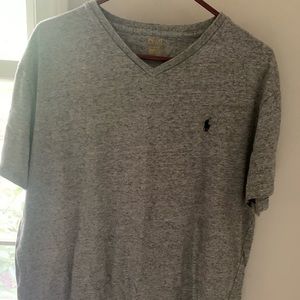 Gray Ralf Lauren V-Neck Tee